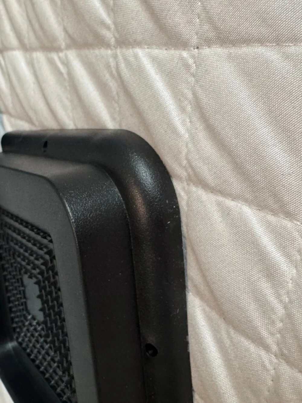 Black Plastic Furniture Leg Protector Risers Set of 4